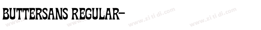 buttersans regular字体转换 buttersans regular字体转换